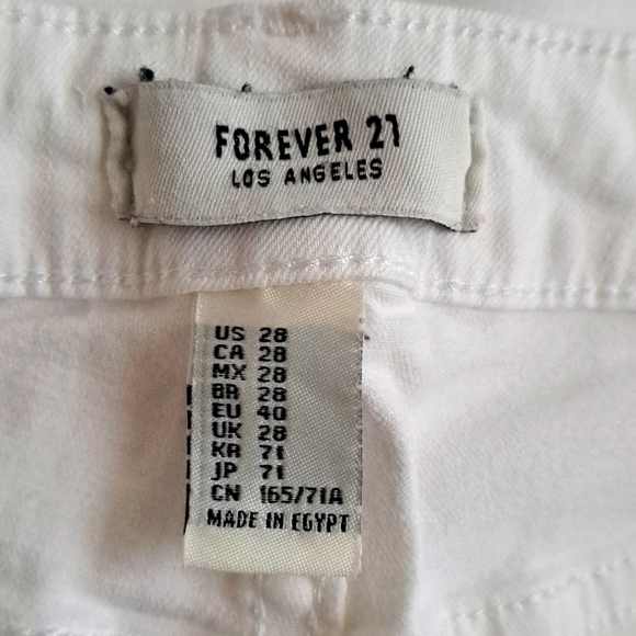 Forever 21 White Jeans - Picture 4 of 4
